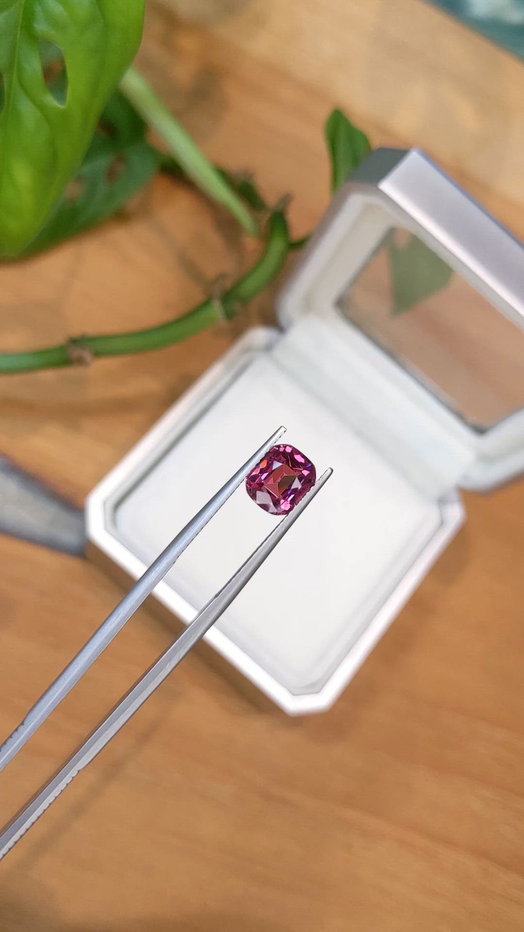 2.80 Ct. Pinkish Purple Garnet from Tanzania Size Video