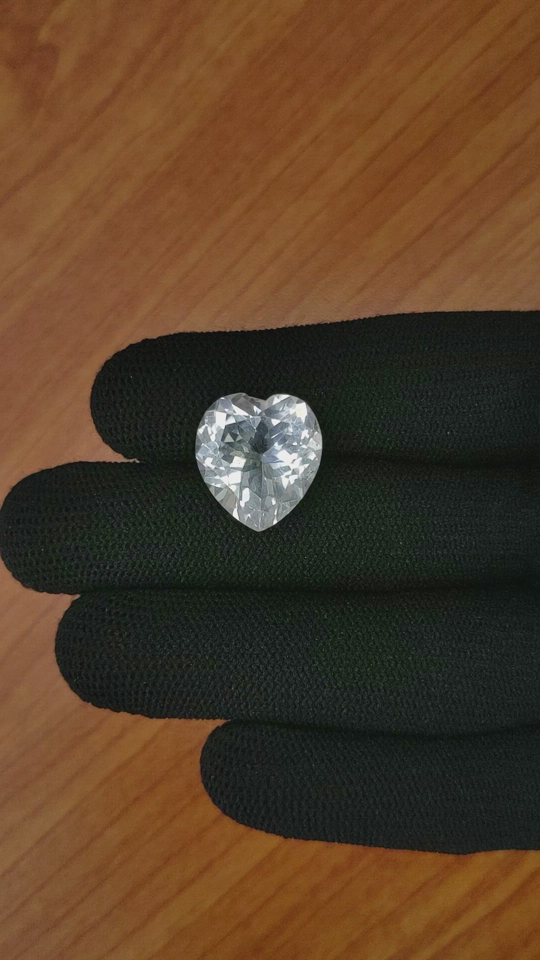 9.42 Ct. White Quartz from Brazil Size Video