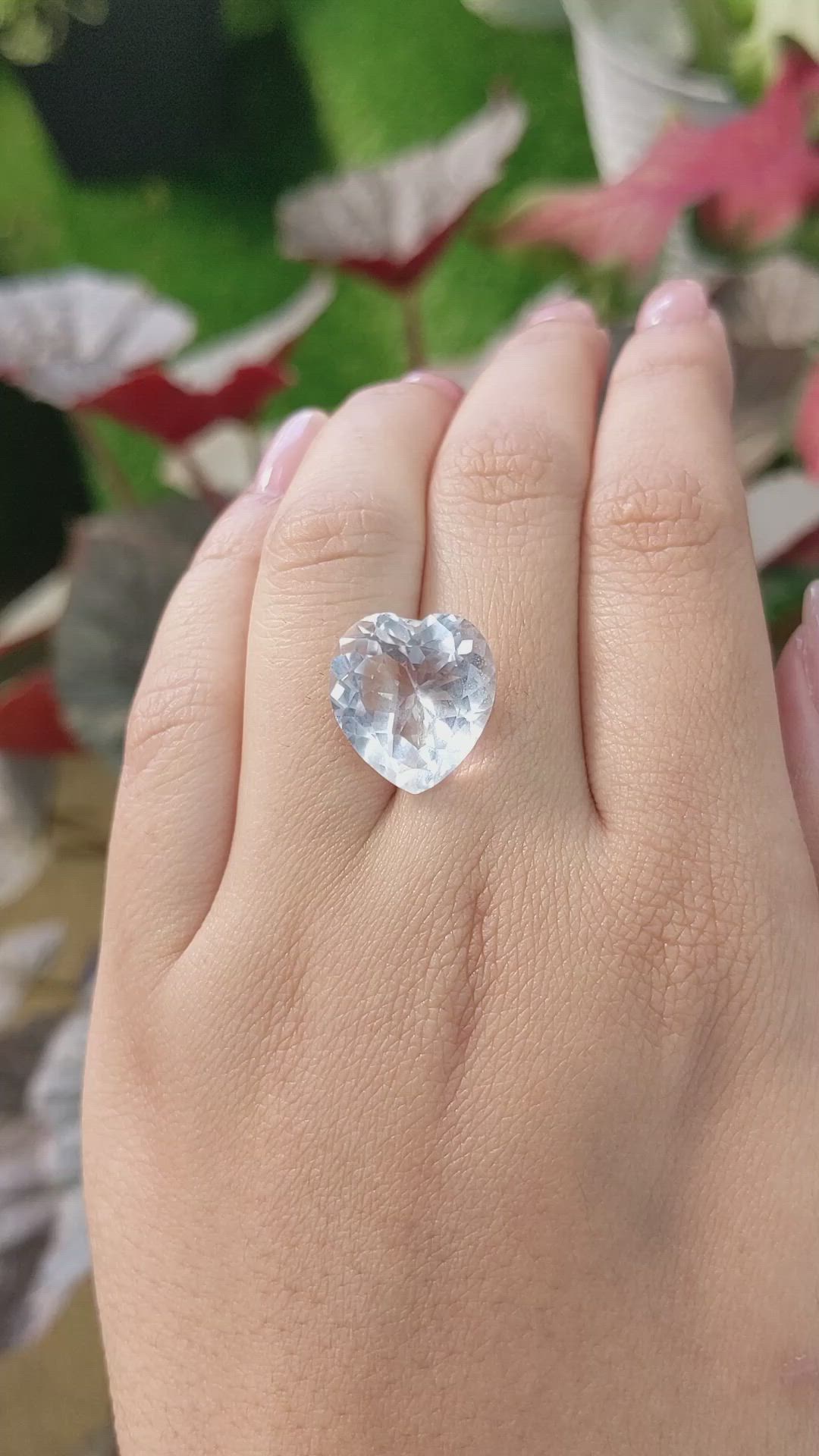9.42 Ct. White Quartz from Brazil Size Video