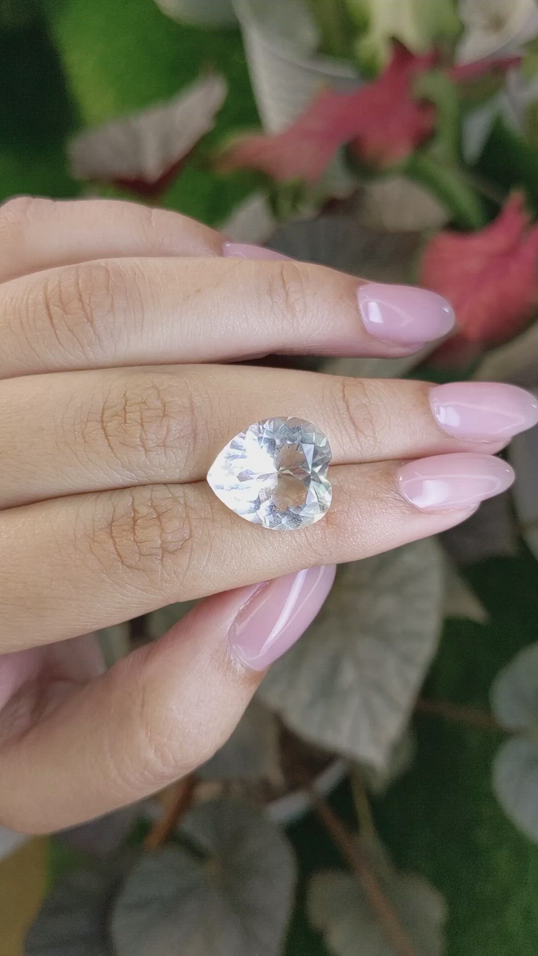 9.42 Ct. White Quartz from Brazil Size Video