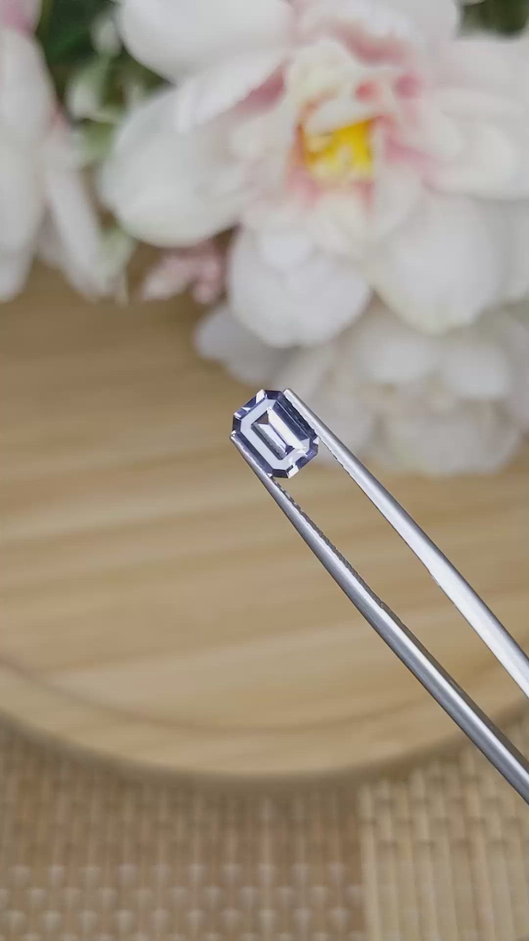 1.08 Ct. Purple Spinel from Ceylon (Sri Lanka) Size Video
