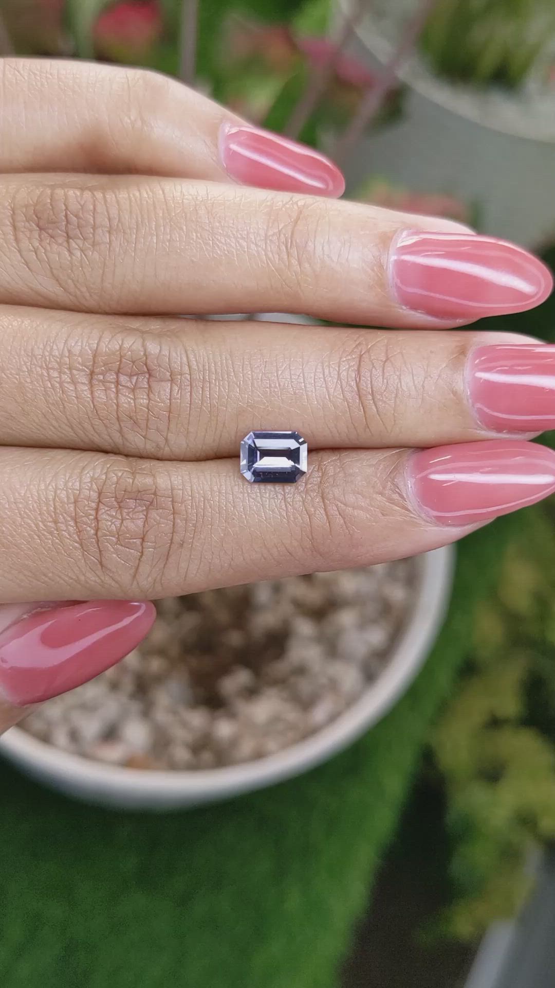 1.08 Ct. Purple Spinel from Ceylon (Sri Lanka) Size Video