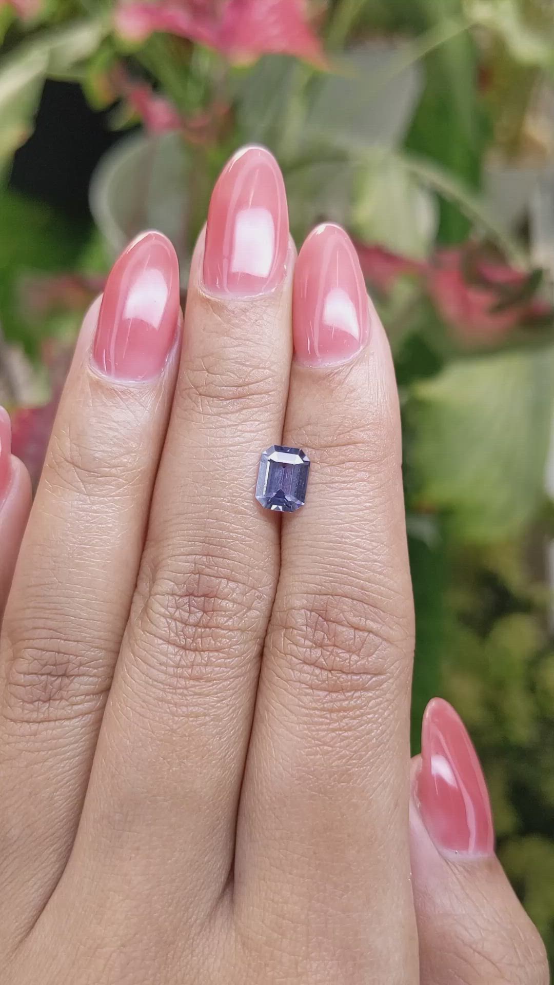 1.08 Ct. Purple Spinel from Ceylon (Sri Lanka) Size Video