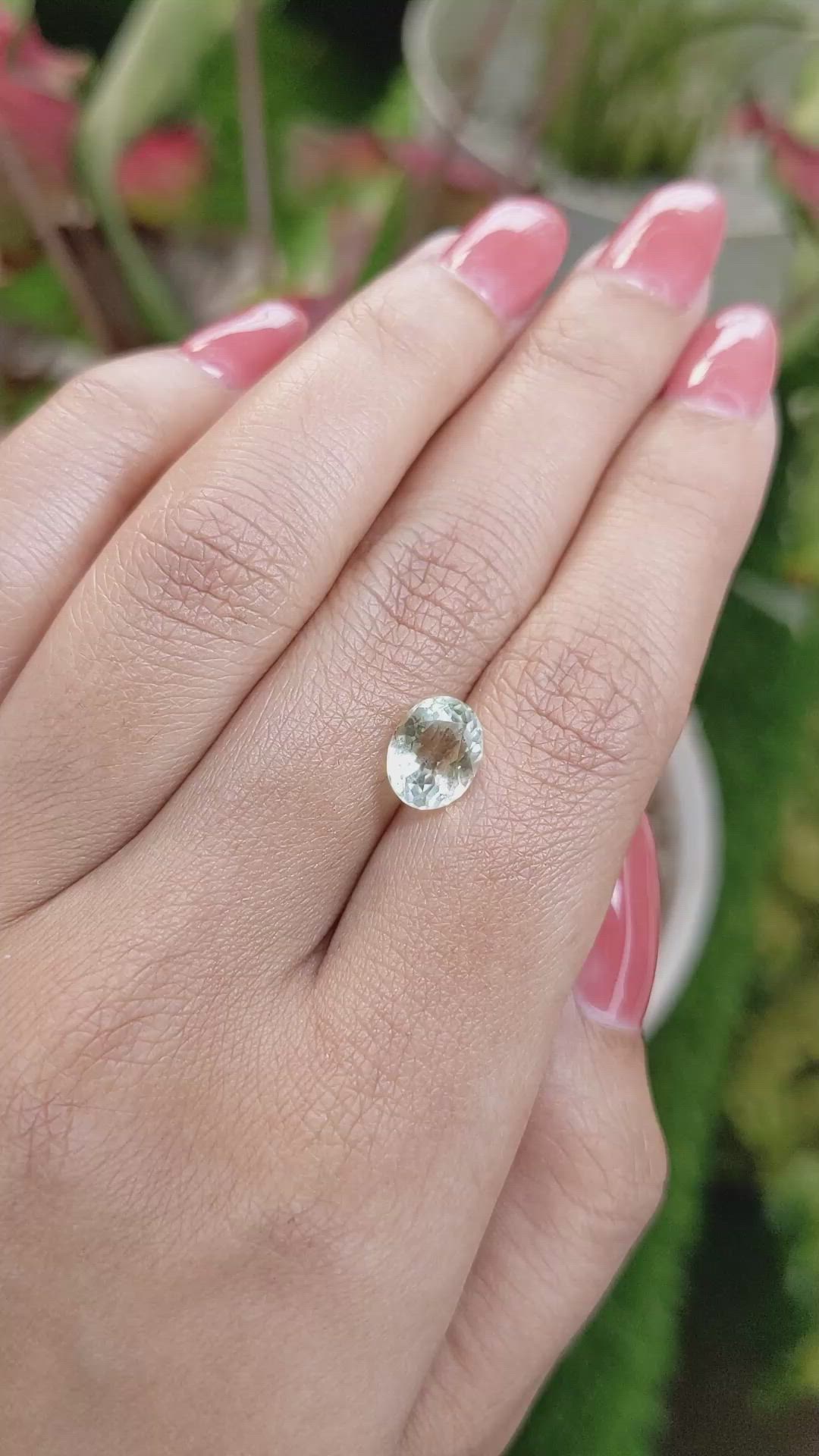1.92 Ct. Green Beryl from Ceylon (Sri Lanka) Size Video