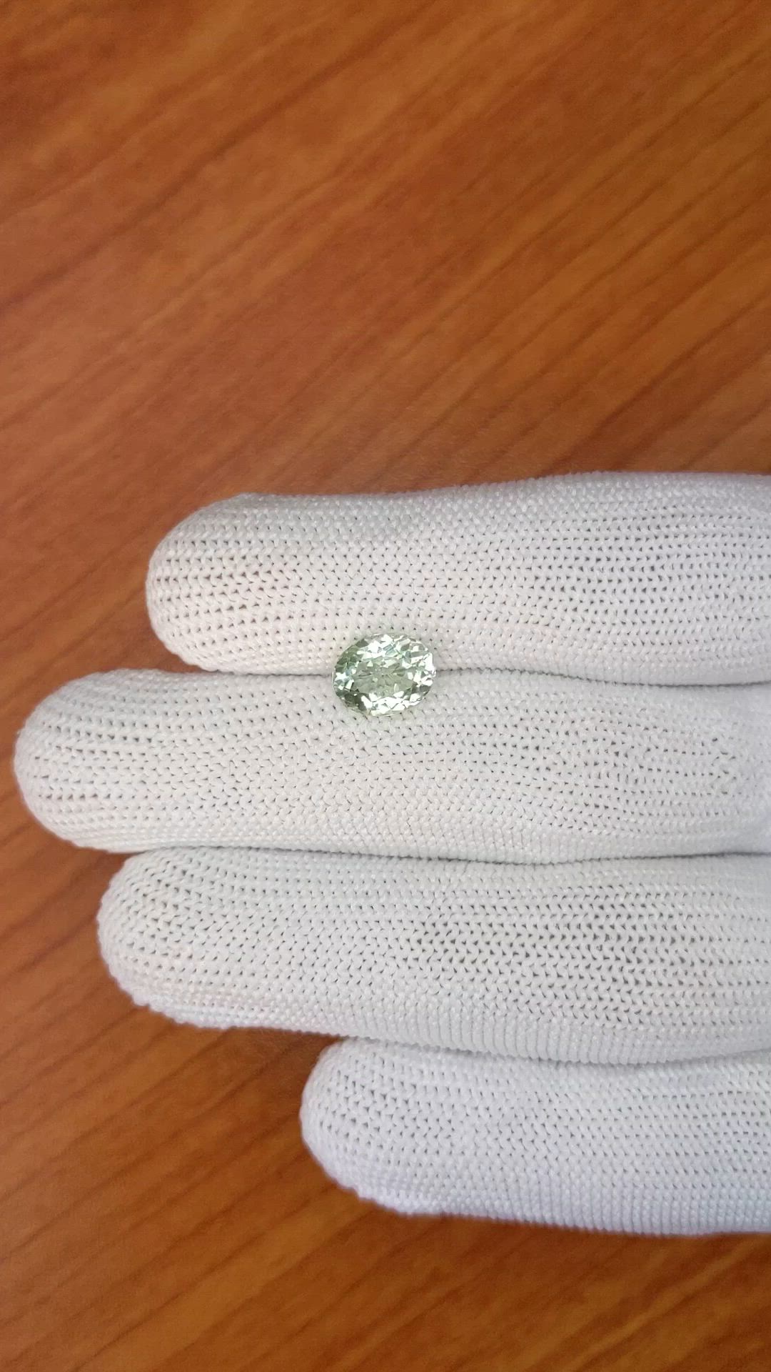 1.92 Ct. Green Beryl from Ceylon (Sri Lanka) Size Video