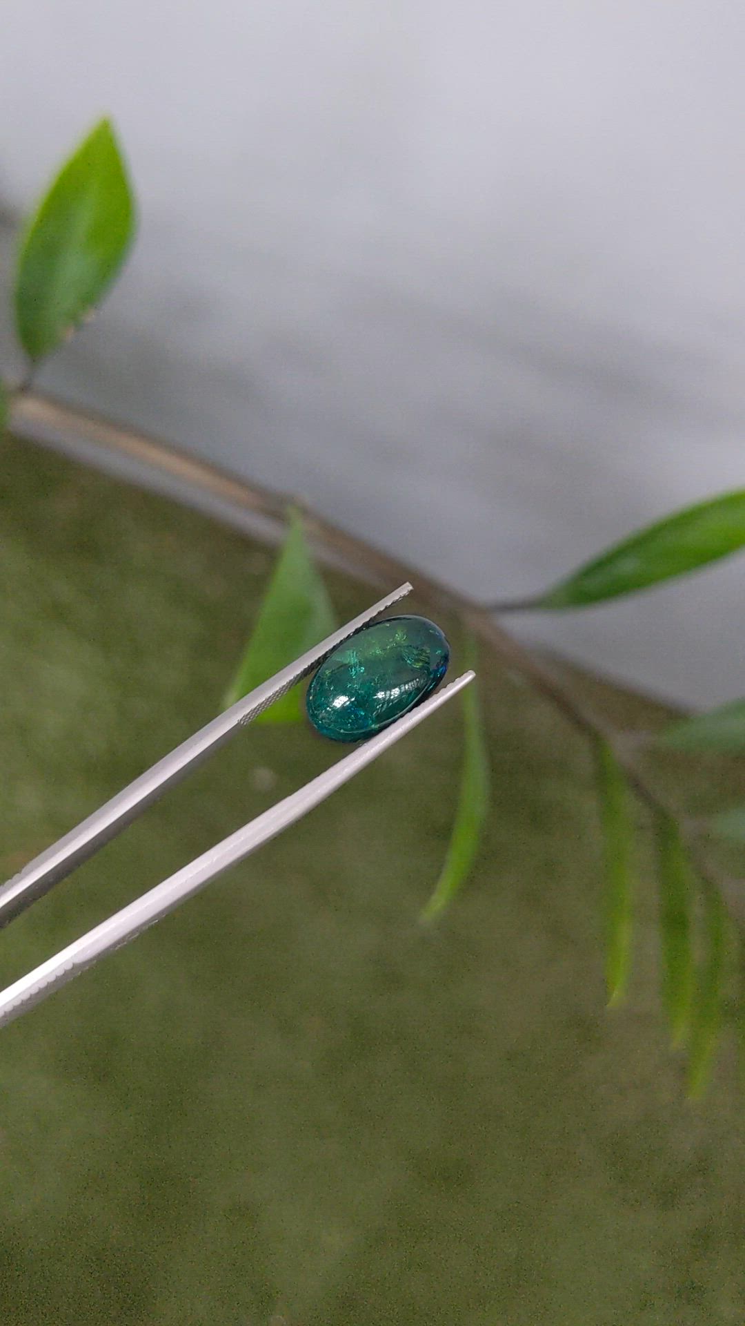 1.00 Ct. Multi Color Cabochon Black Opal from Ethiopia Size Video