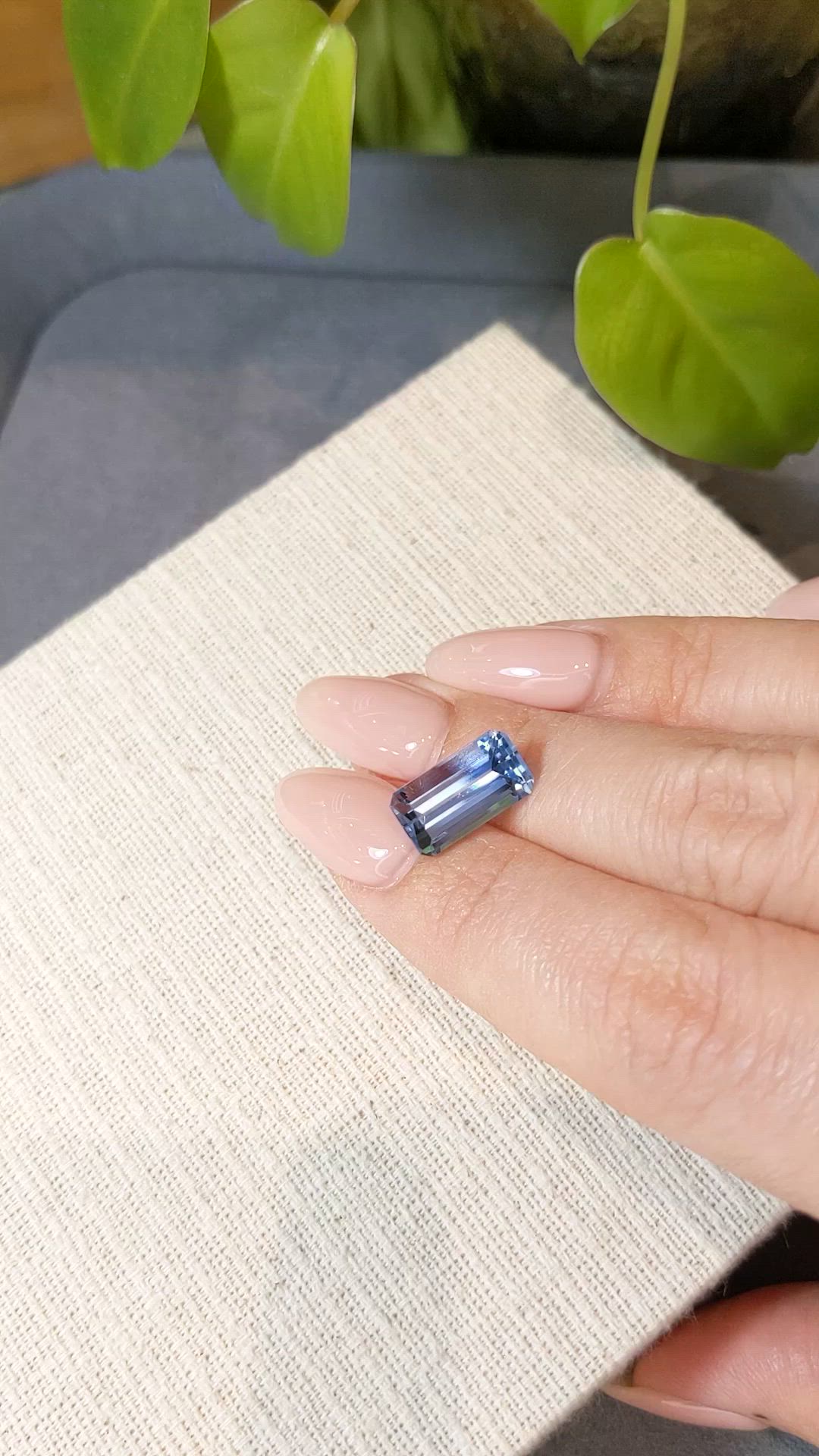 4.07 Ct. Blue Aquamarine from Brazil Size Video