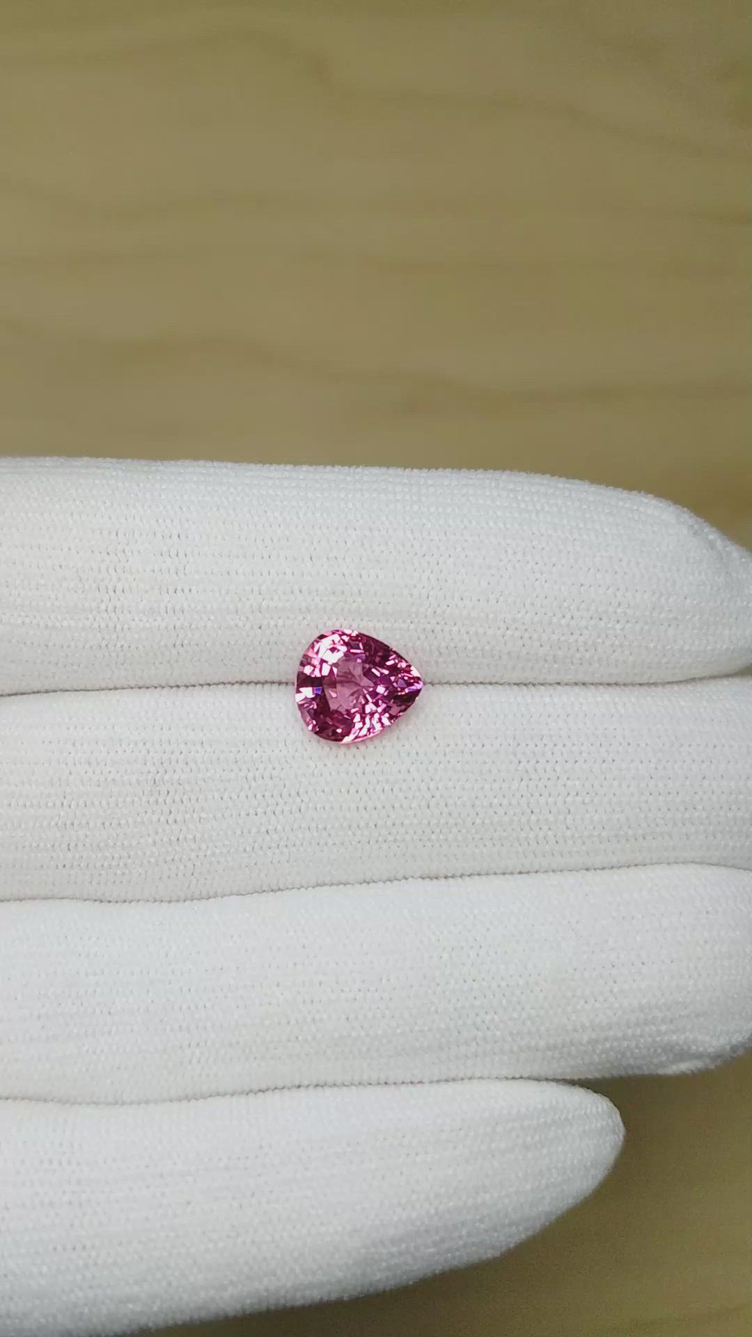 3.39 Ct. Purplish Pink Spinel from Burma (Myanmar) Size Video