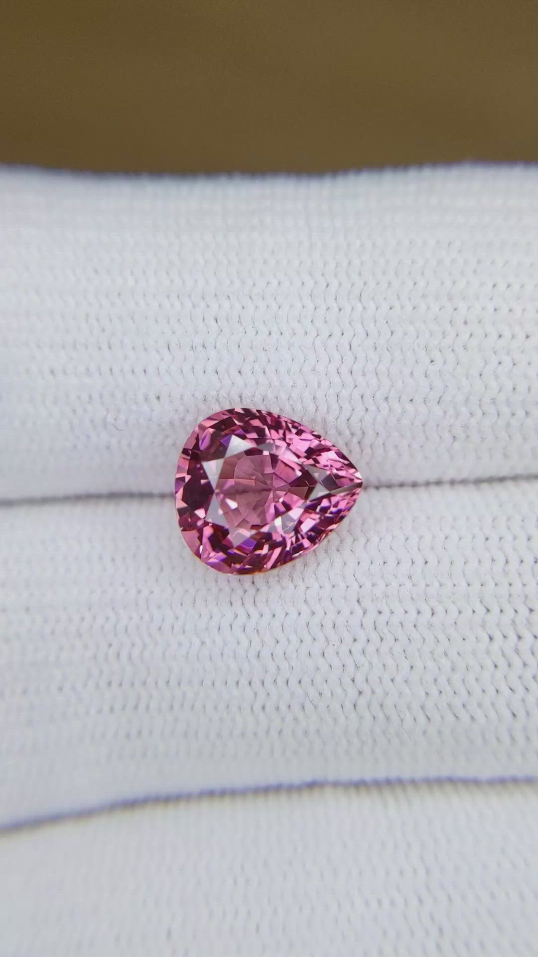 3.39 Ct. Purplish Pink Spinel from Burma (Myanmar) Size Video
