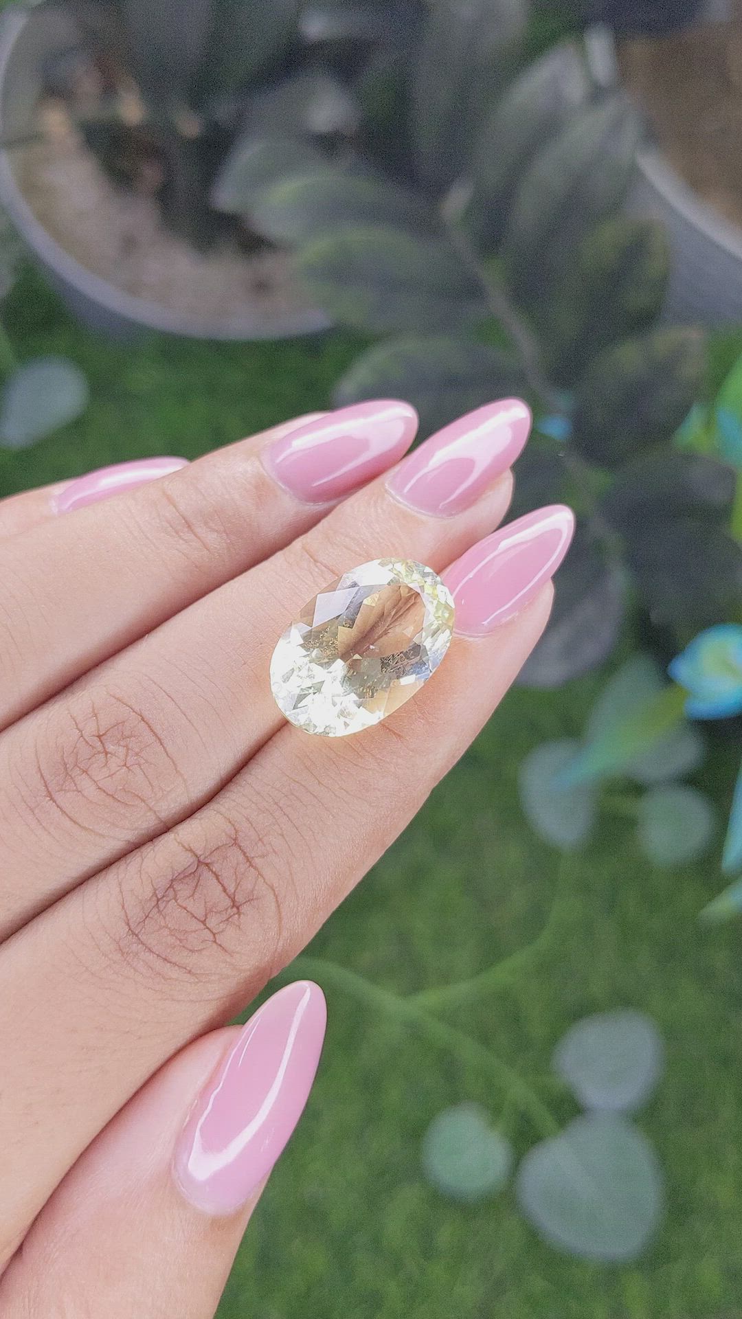 11.07 Ct. Yellow Citrine Size Video