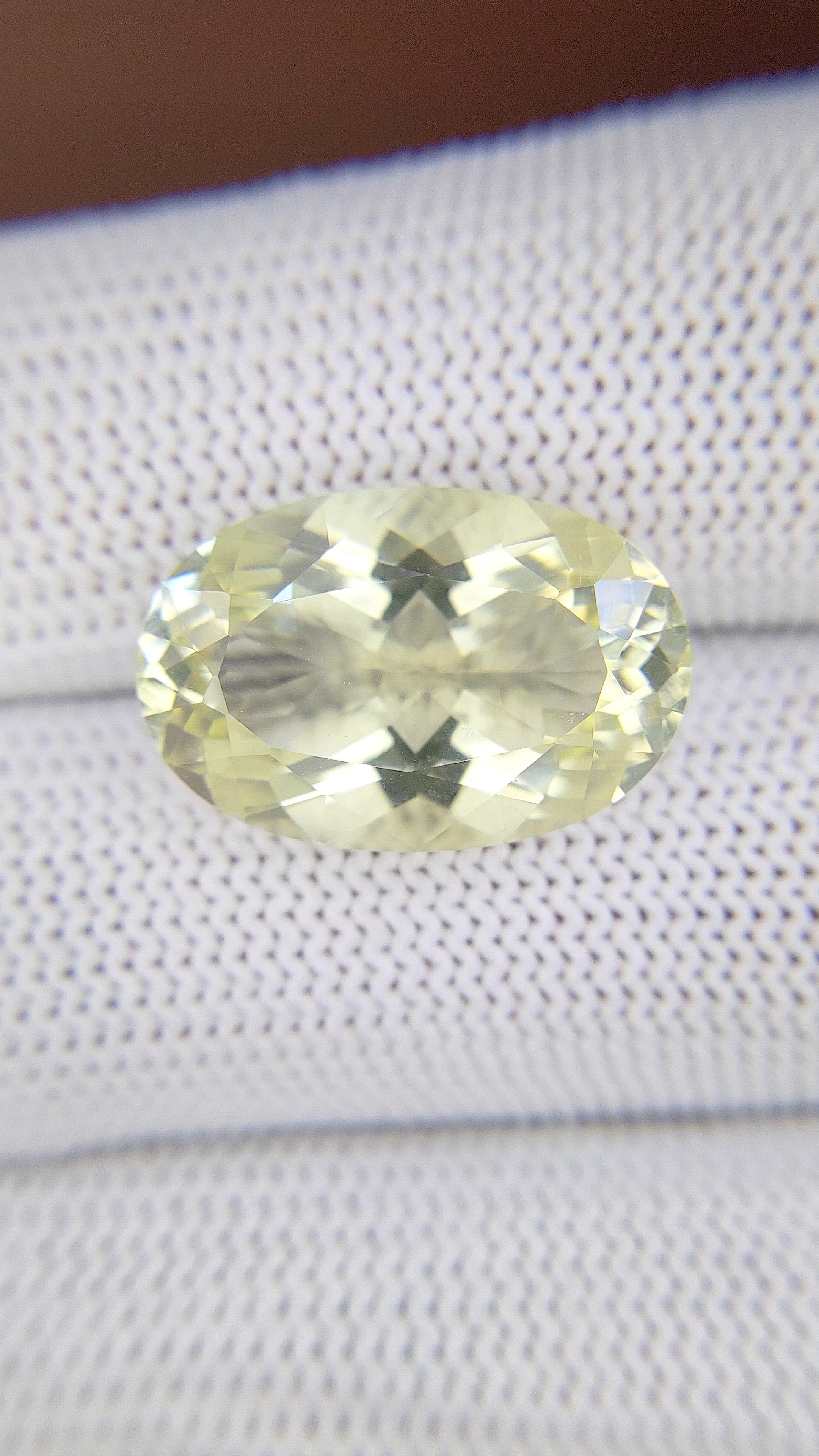 11.07 Ct. Yellow Citrine Size Video
