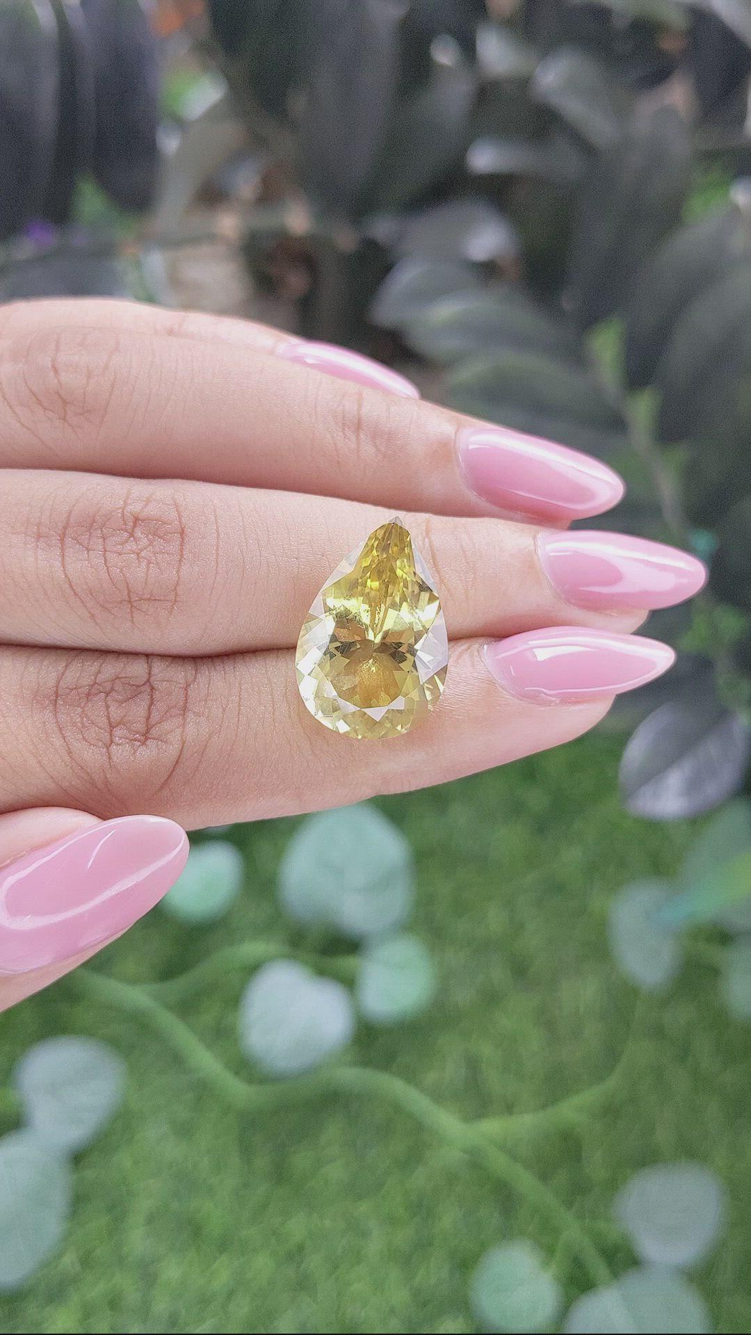 9.74 Ct. Yellow Citrine Size Video