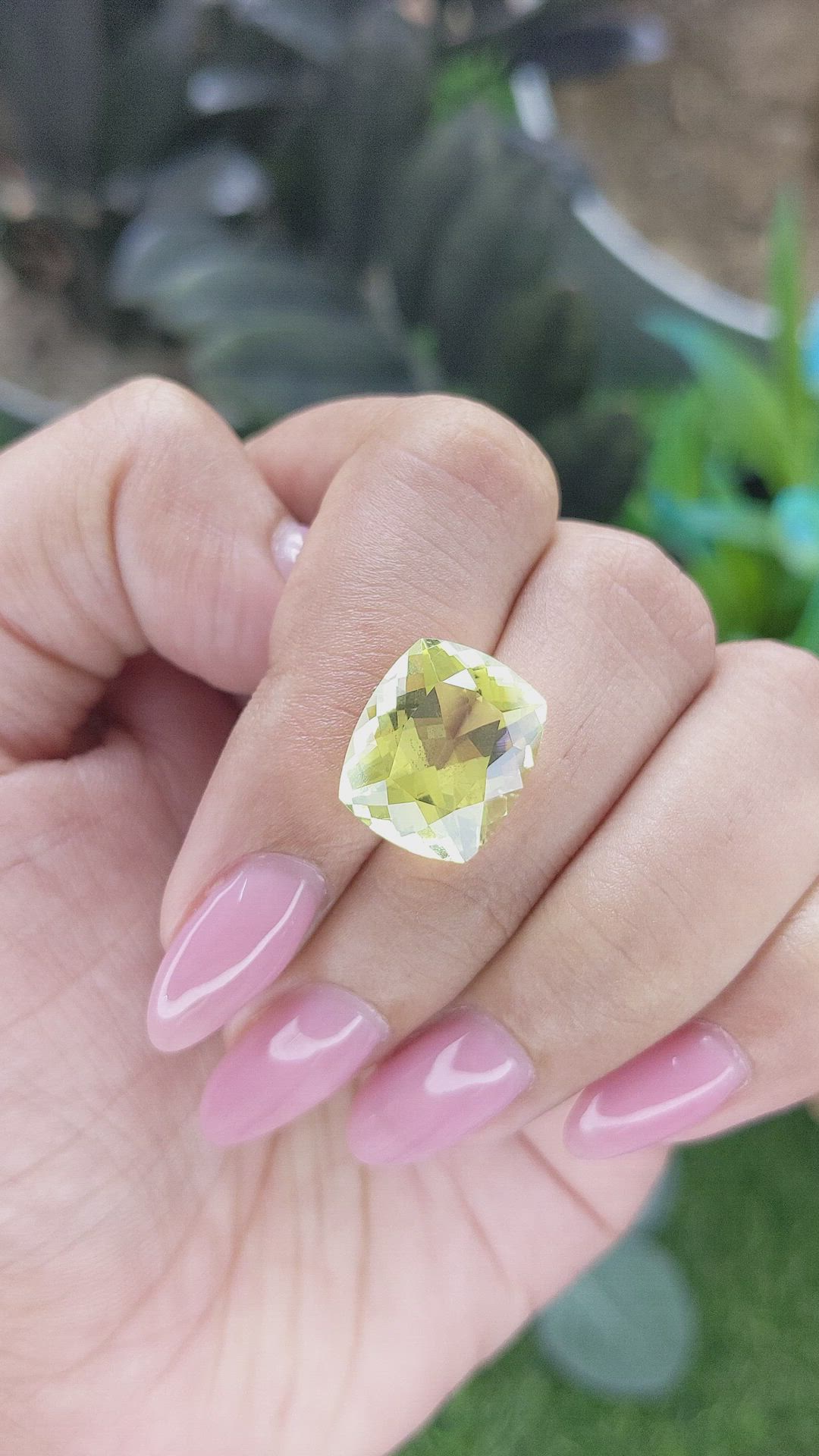 8.03 Ct. Lemon Quartz Size Video
