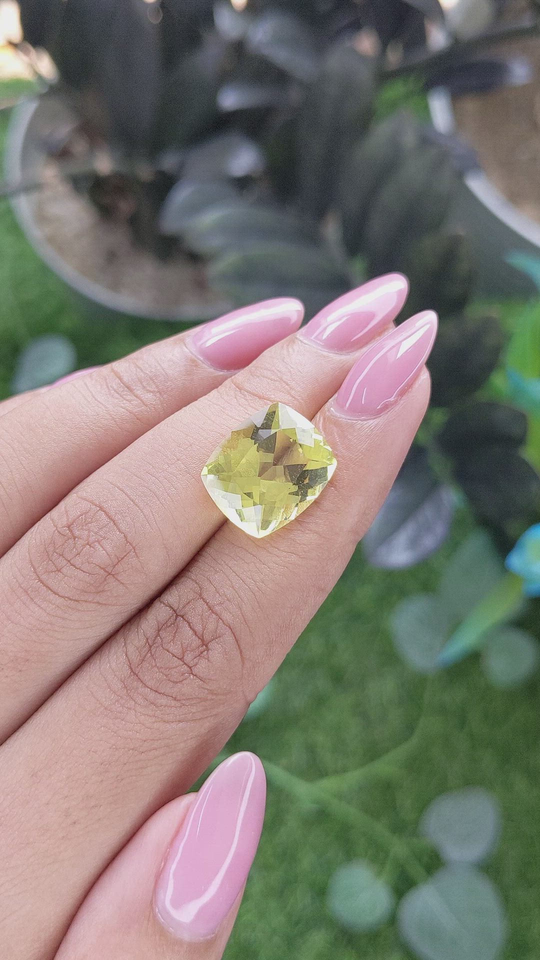 8.03 Ct. Lemon Quartz Size Video