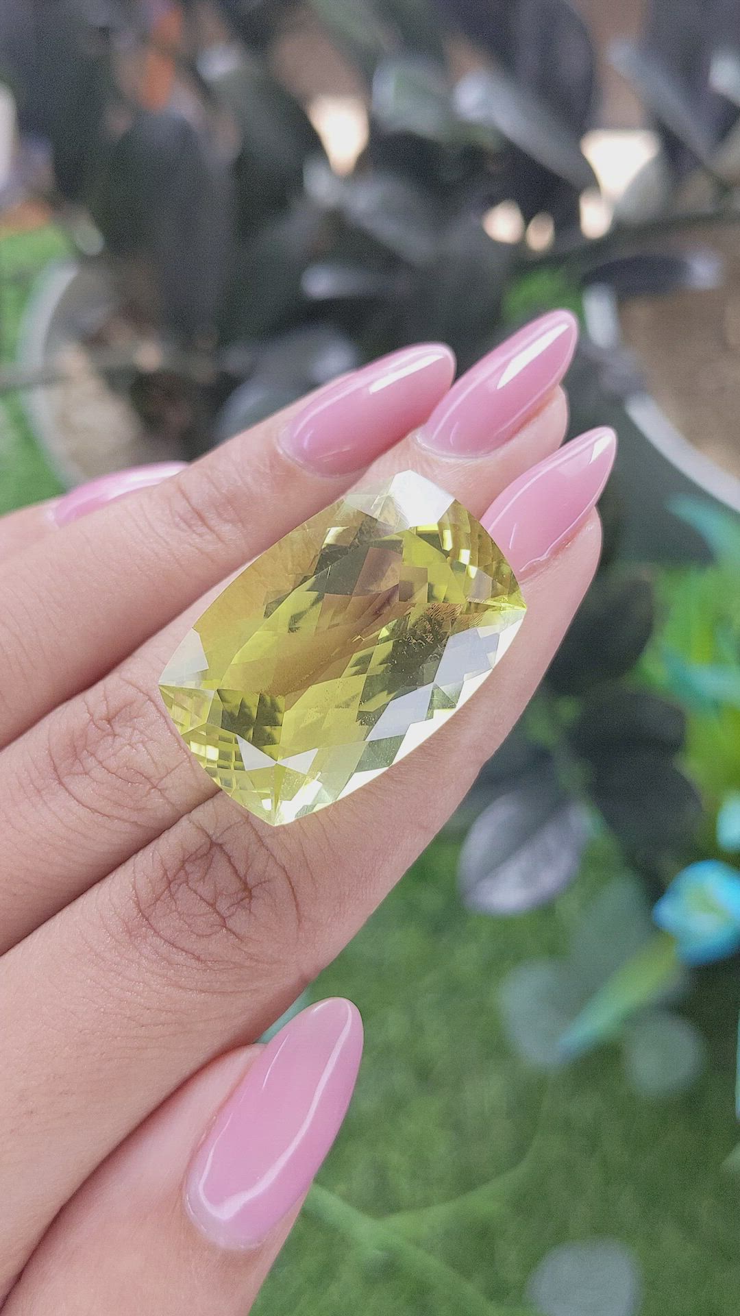 41.18 Ct. Lemon Quartz Size Video