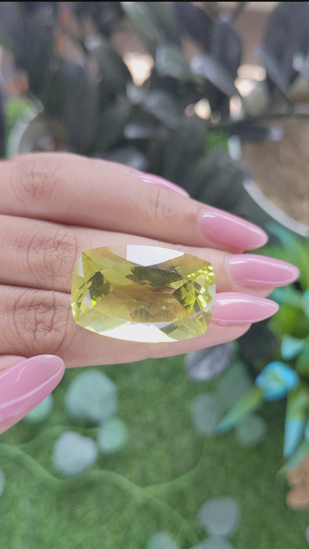 41.18 Ct. Lemon Quartz Size Video