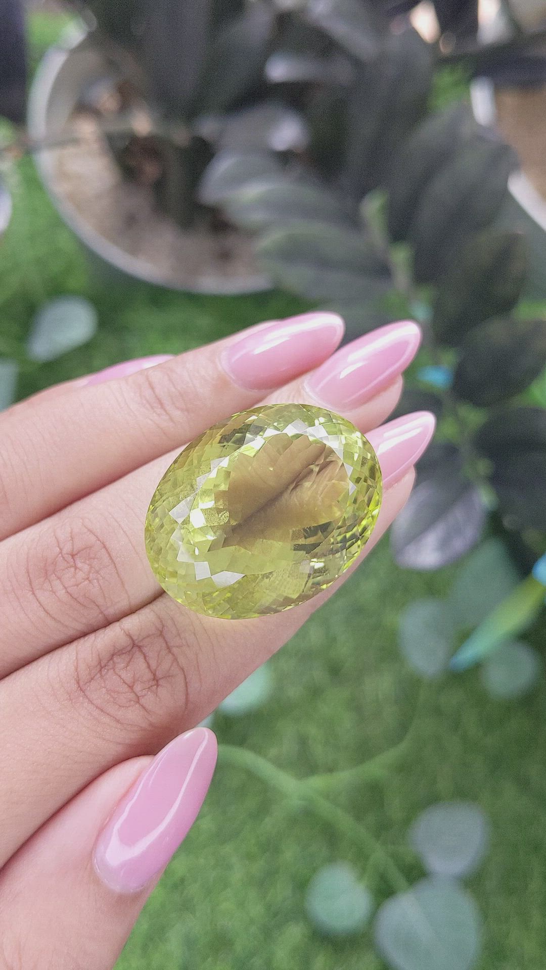 71.67 Ct. Lemon Quartz Size Video