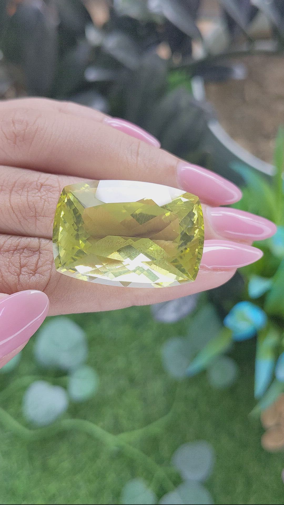 55.90 Ct. Lemon Quartz from Madagascar Size Video