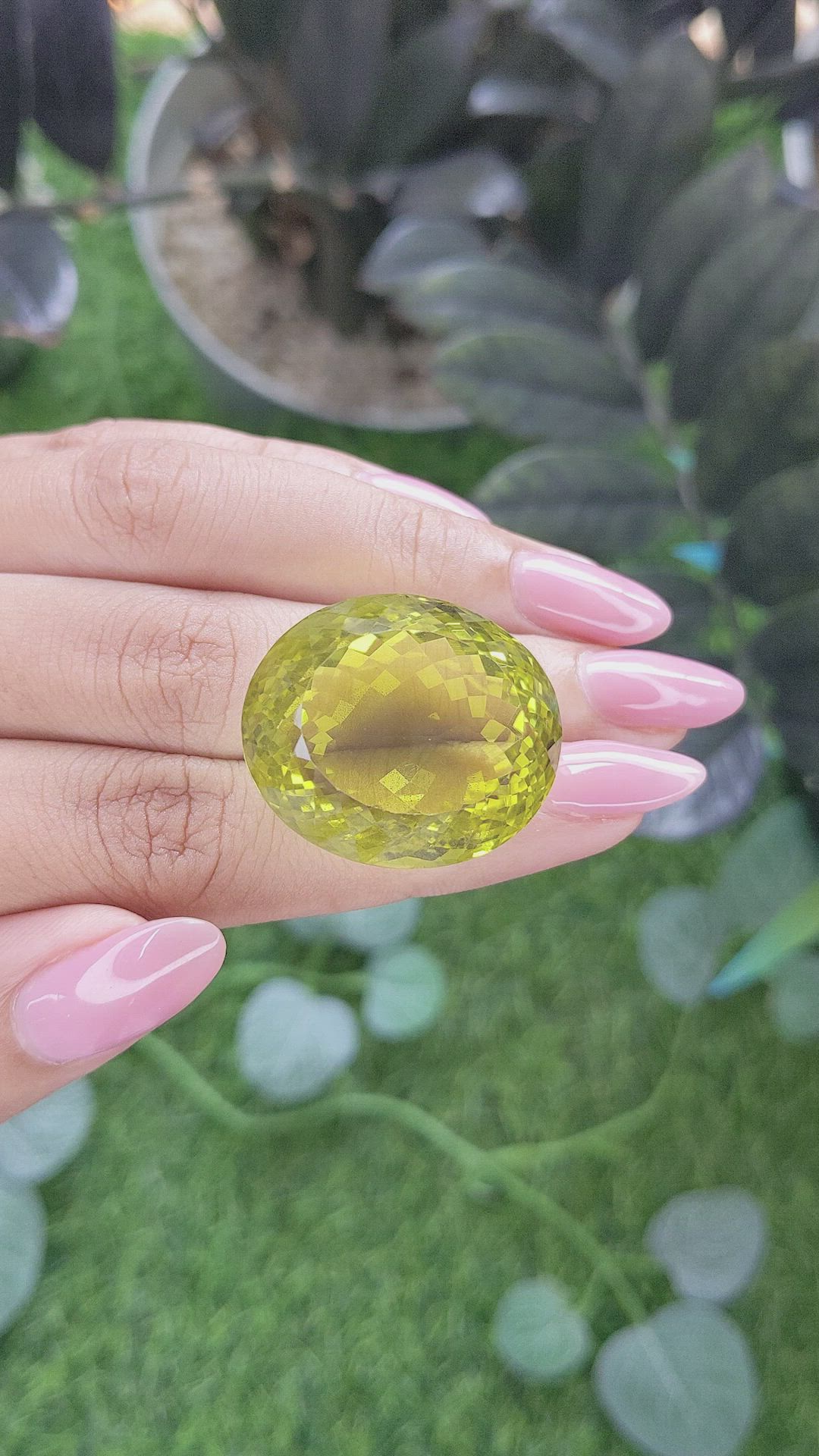 73.92 Ct. Lemon Quartz Size Video