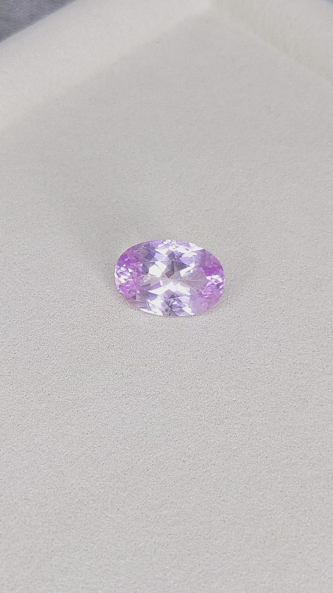 16.84 Ct. Purple Kunzite from Afghanistan Size Video