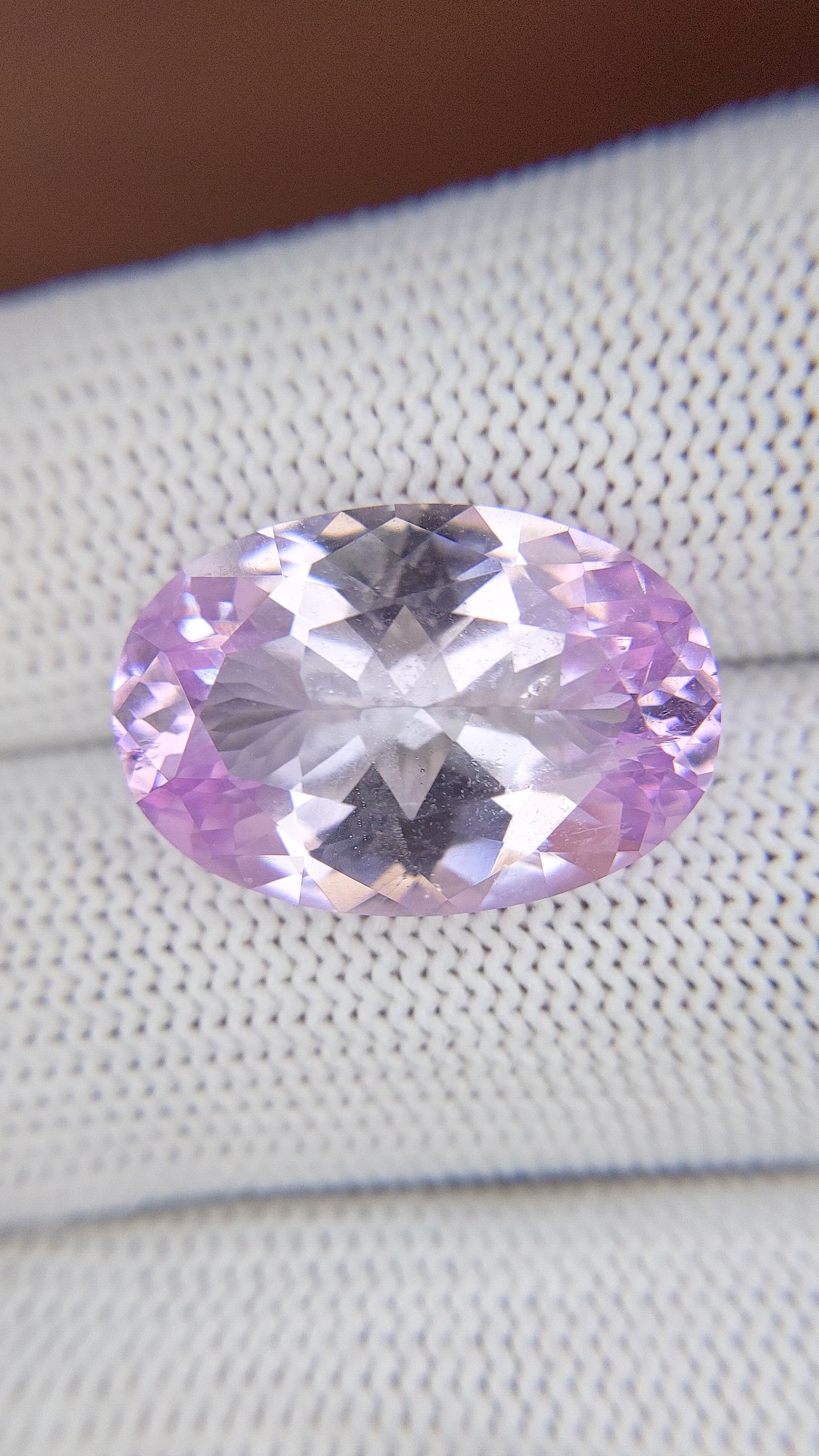 16.84 Ct. Purple Kunzite from Afghanistan Size Video