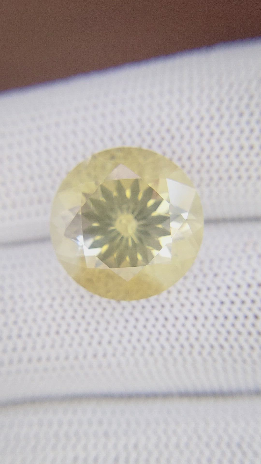 11.61 Ct. Yellowish Brown Citrine Size Video