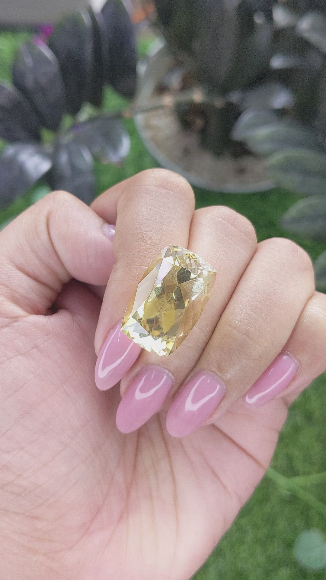 20.25 Ct. Yellowish Brown Citrine Size Video