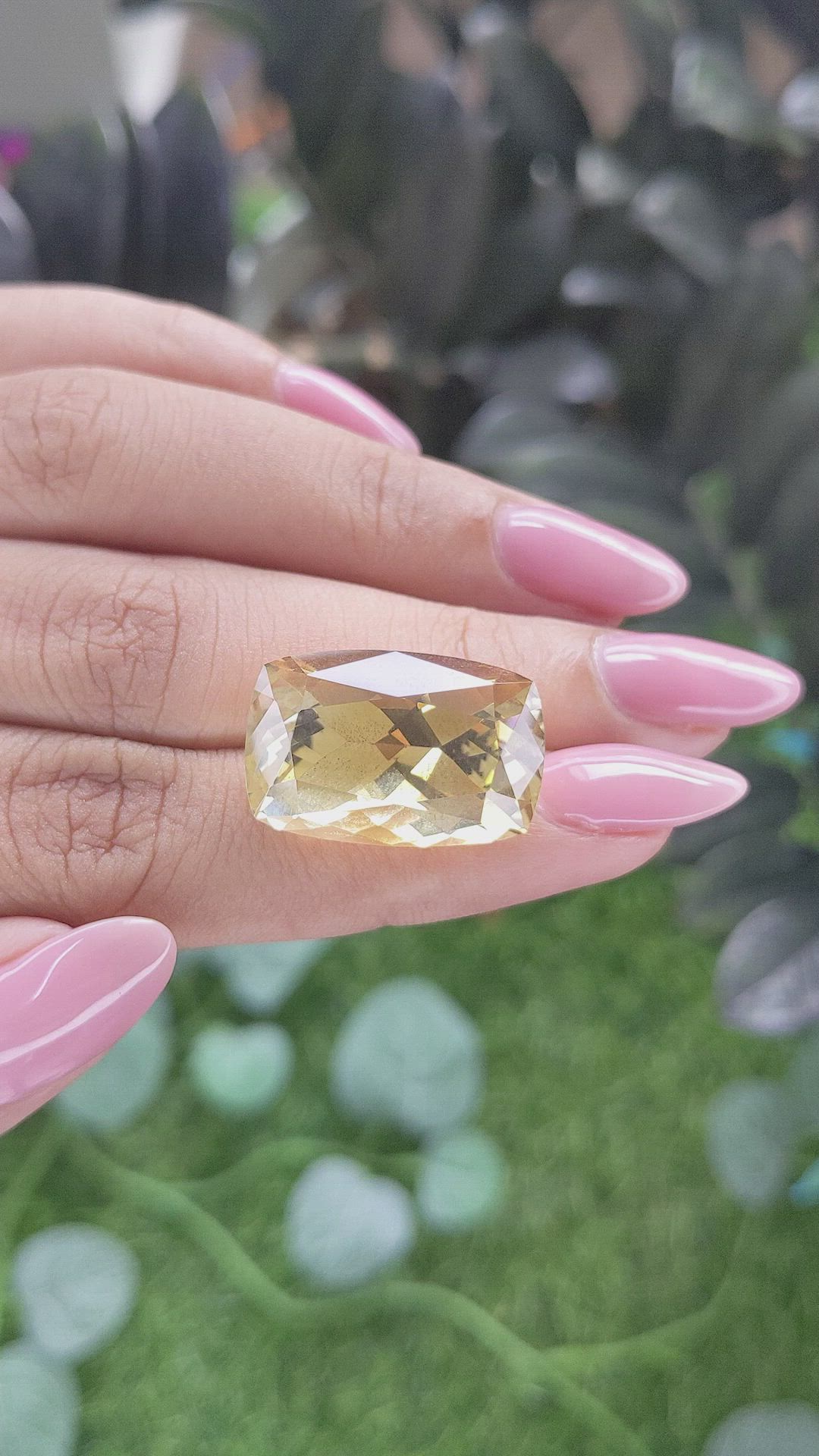 20.25 Ct. Yellowish Brown Citrine Size Video