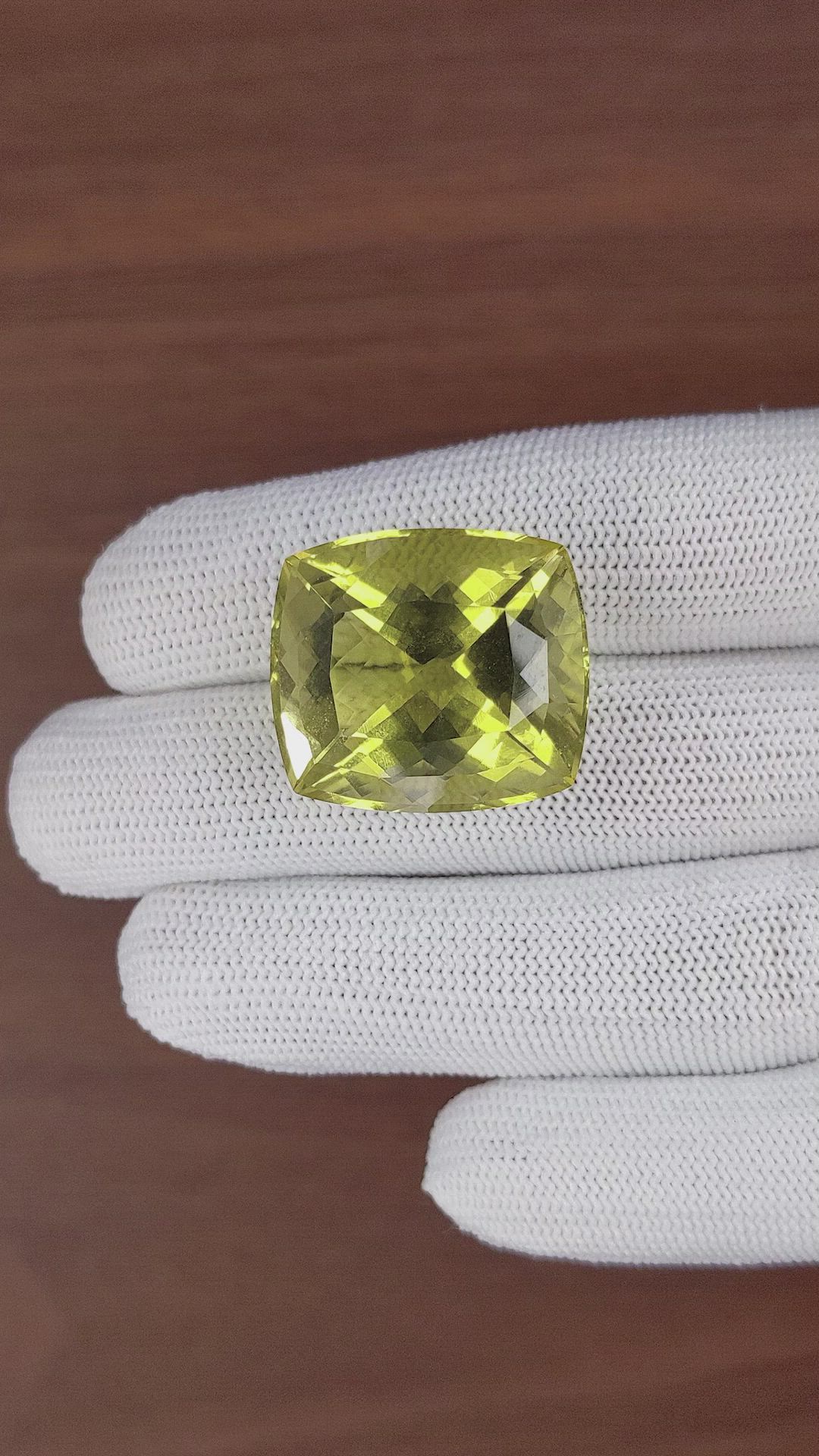 50.43 Ct. Yellowish Green Citrine from Madagascar Size Video