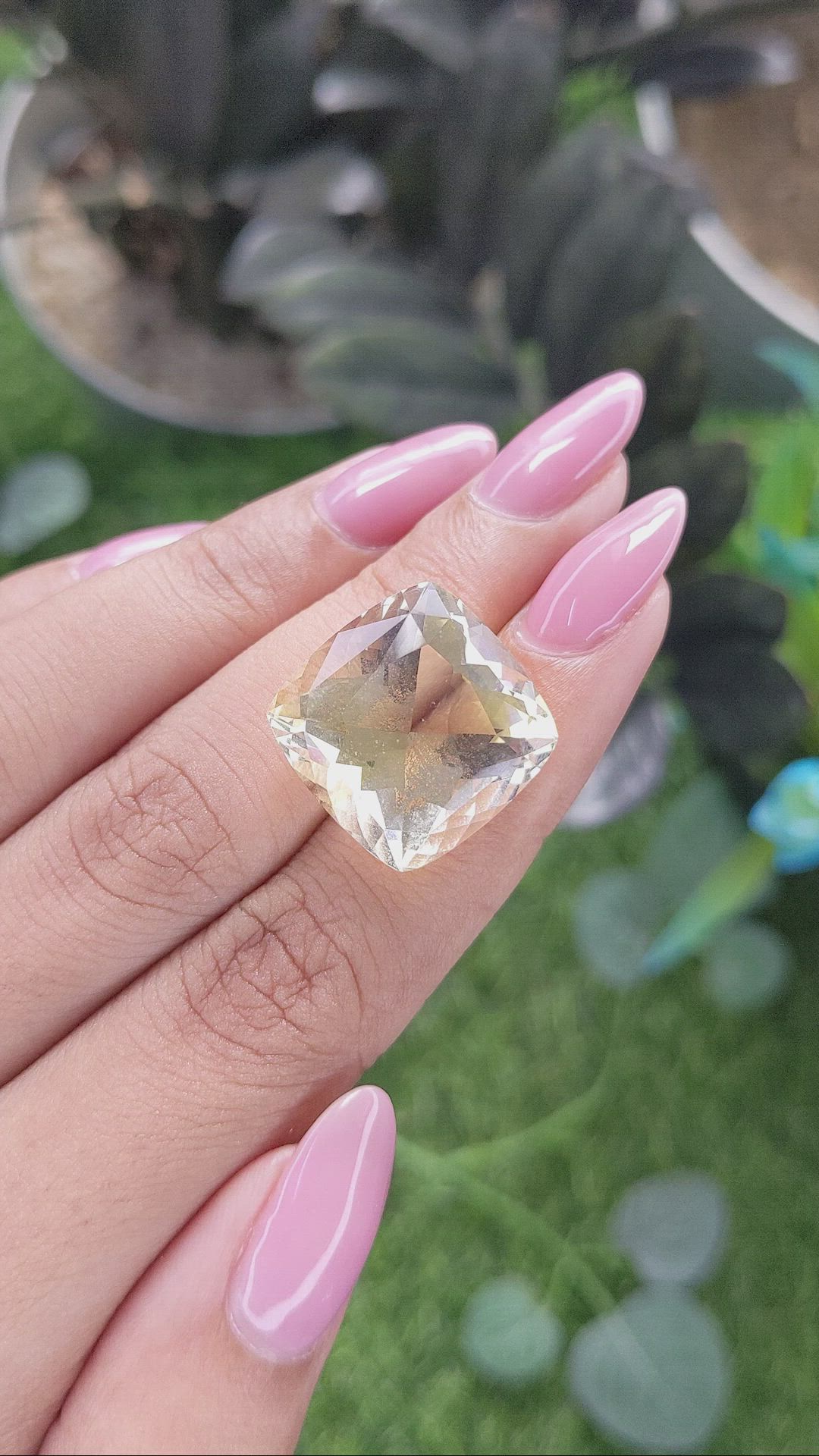 21.09 Ct. Yellow Citrine Size Video