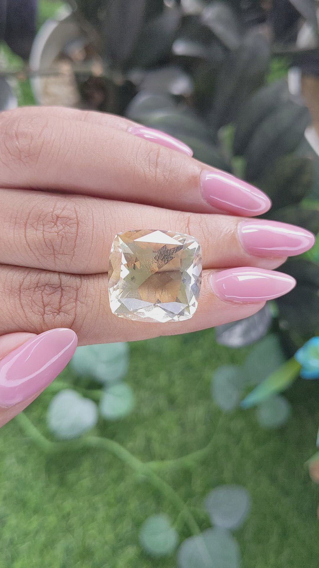 21.09 Ct. Yellow Citrine Size Video