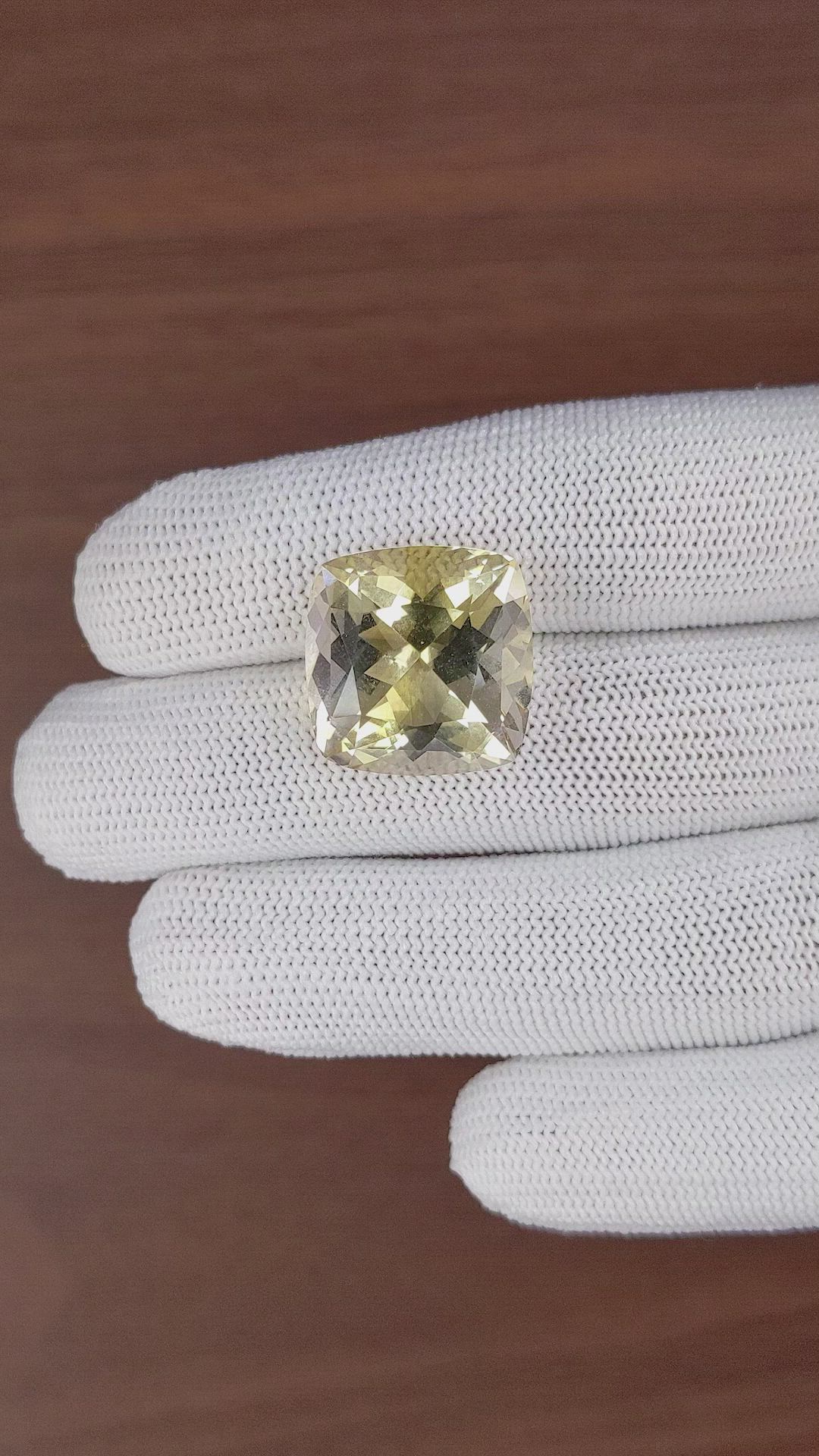 21.09 Ct. Yellow Citrine Size Video