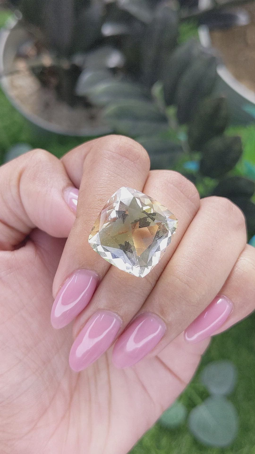 21.09 Ct. Yellow Citrine Size Video