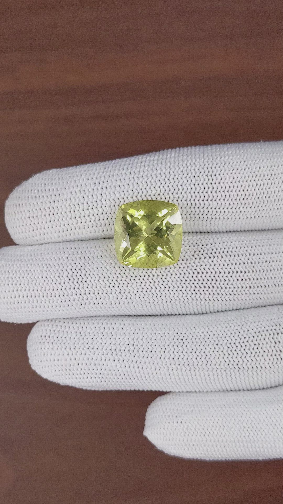 11.30 Ct. Greenish Yellow Citrine Size Video