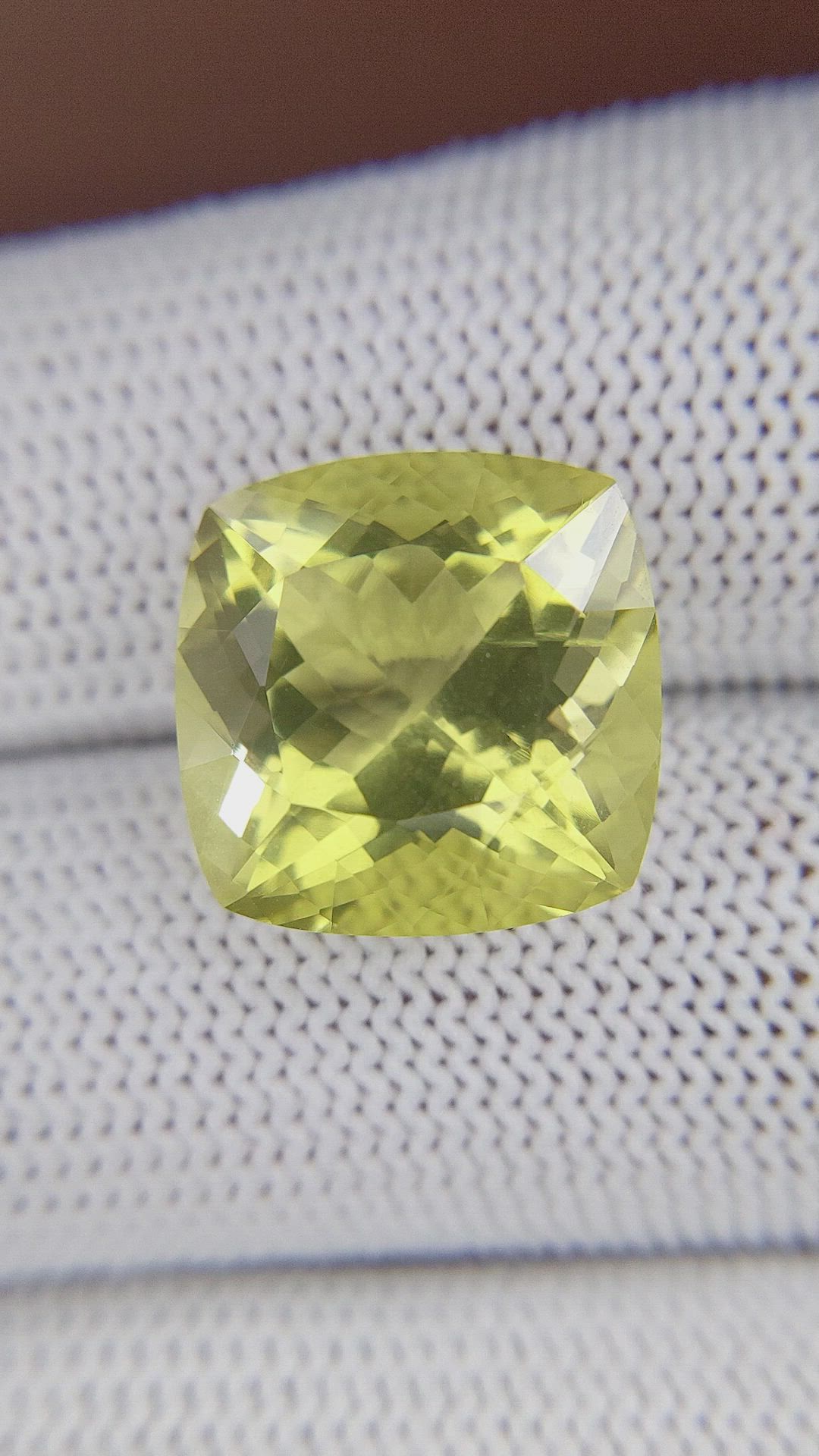 11.30 Ct. Greenish Yellow Citrine Size Video
