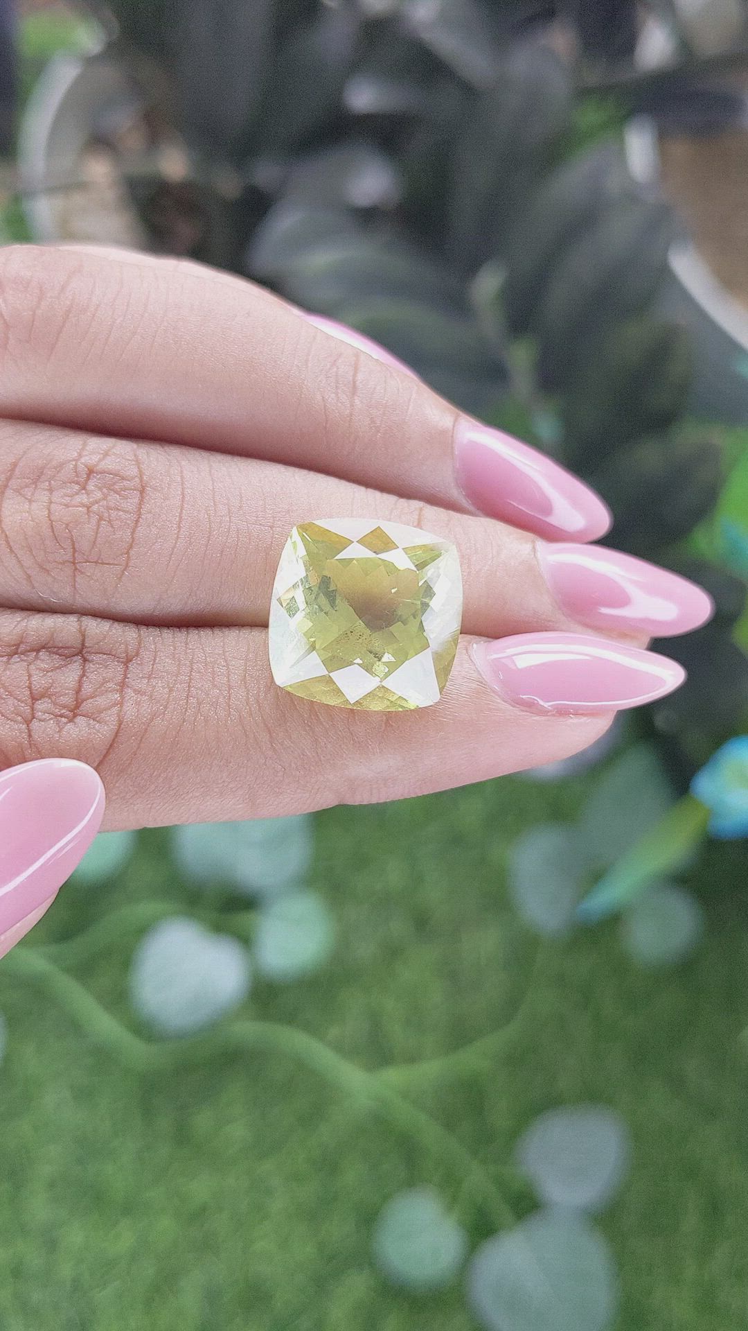 11.30 Ct. Greenish Yellow Citrine Size Video