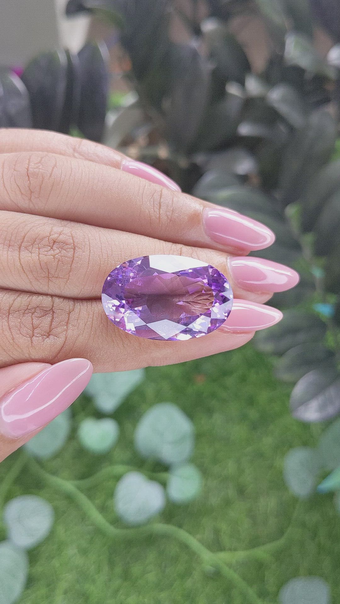 25.78 Ct. Purple Amethyst Size Video