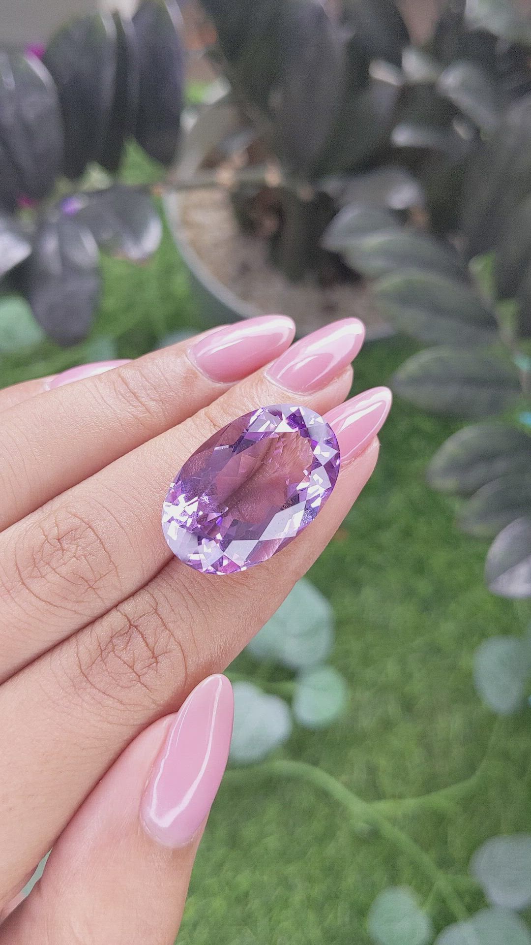 25.78 Ct. Purple Amethyst Size Video