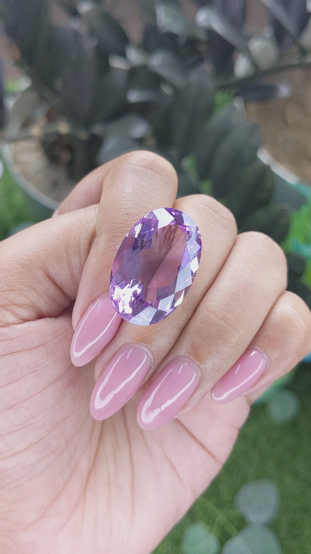 25.78 Ct. Purple Amethyst Size Video