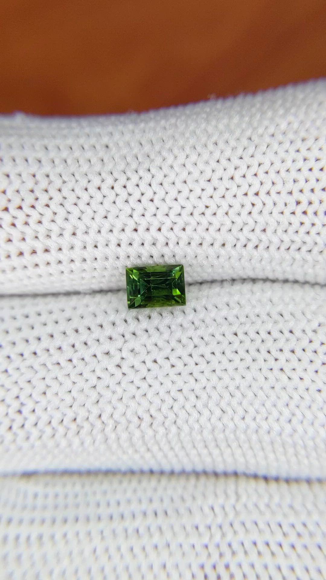 0.56 Ct. Green Tourmaline from Ceylon (Sri Lanka) Size Video