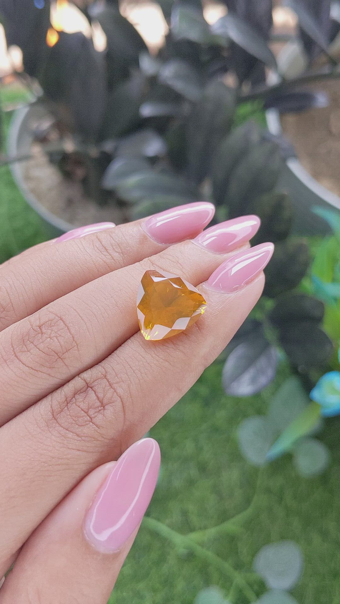 5.65 Ct. Orange Fire Opal from Mexico Size Video