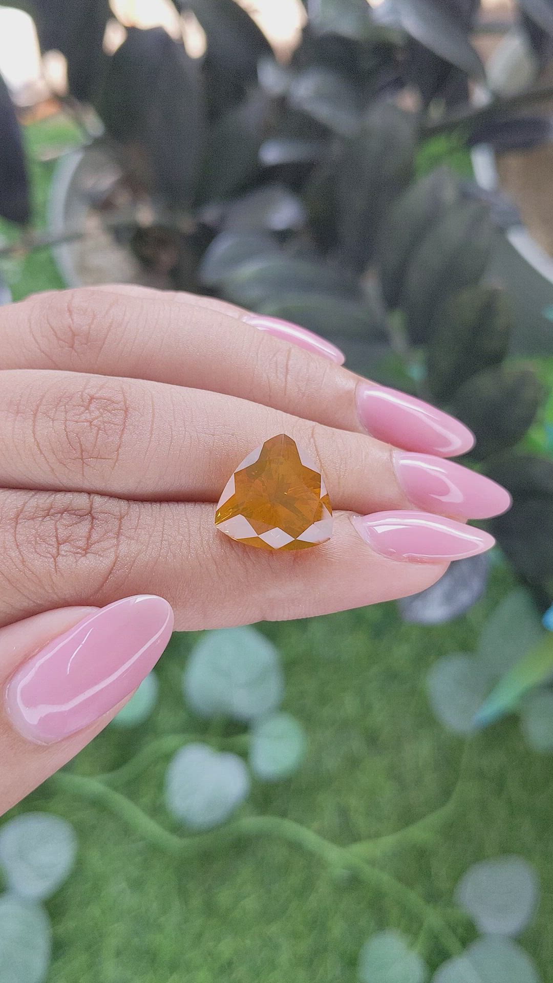 5.65 Ct. Orange Fire Opal from Mexico Size Video