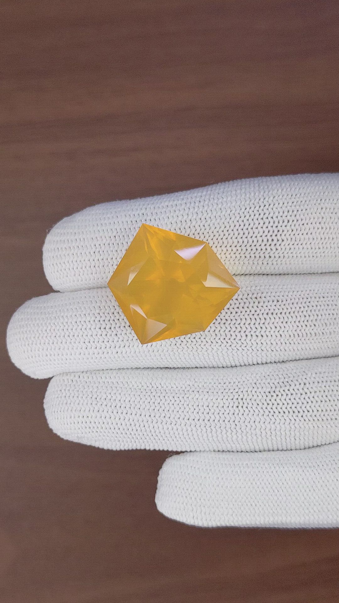26.21 Ct. Orange Fire Opal from Mexico Size Video