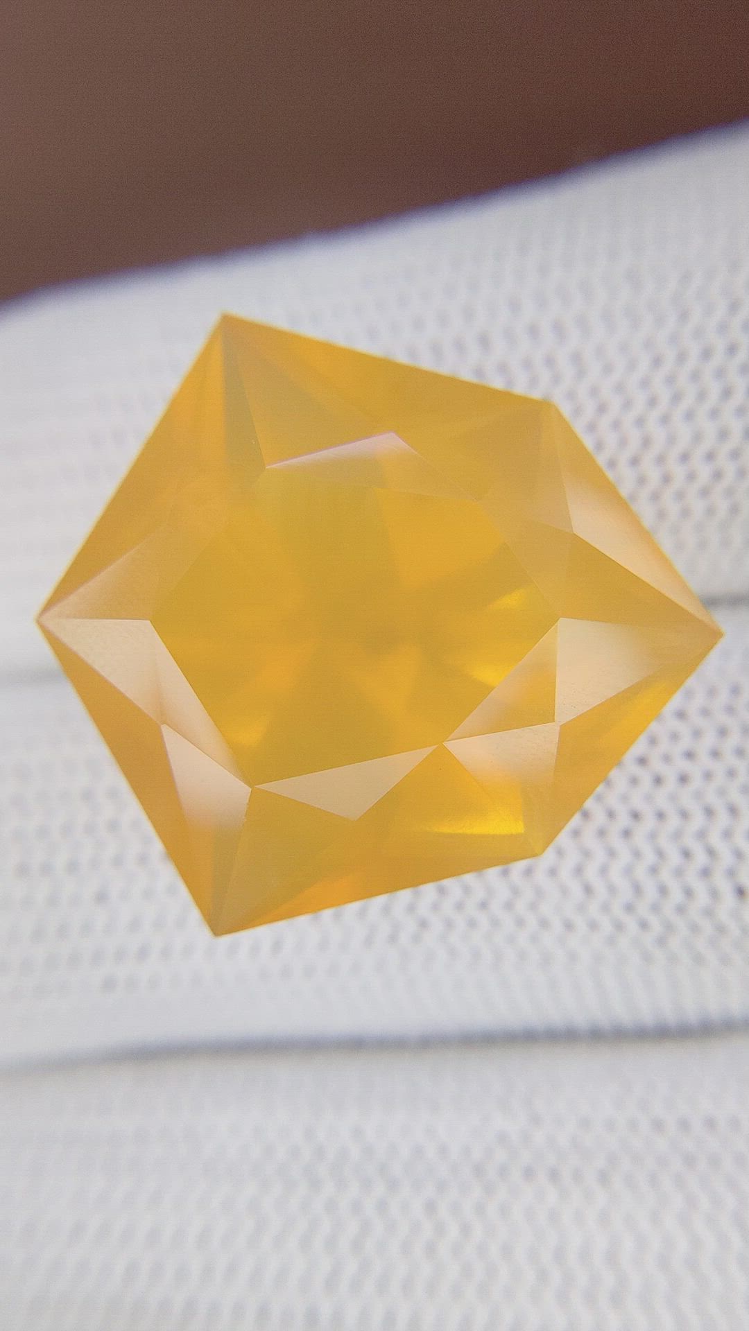 26.21 Ct. Orange Fire Opal from Mexico Size Video