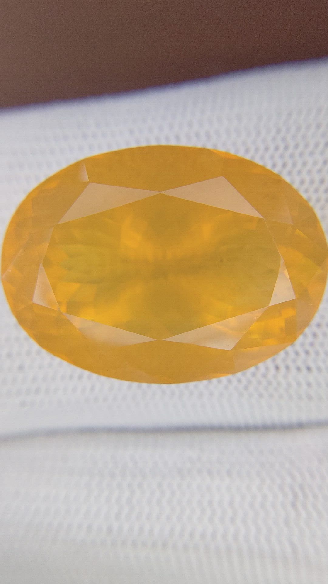 40.36 Ct. Orange Fire Opal from Mexico Size Video