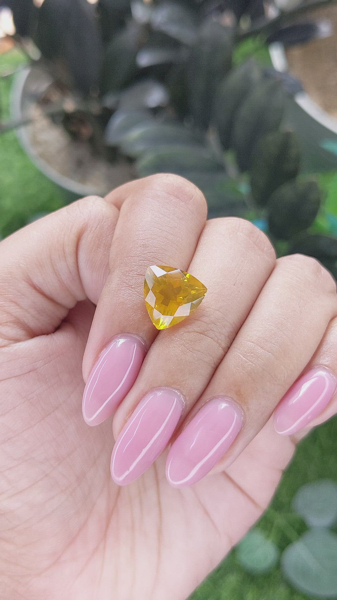 3.36 Ct. Orange Fire Opal from Mexico Size Video