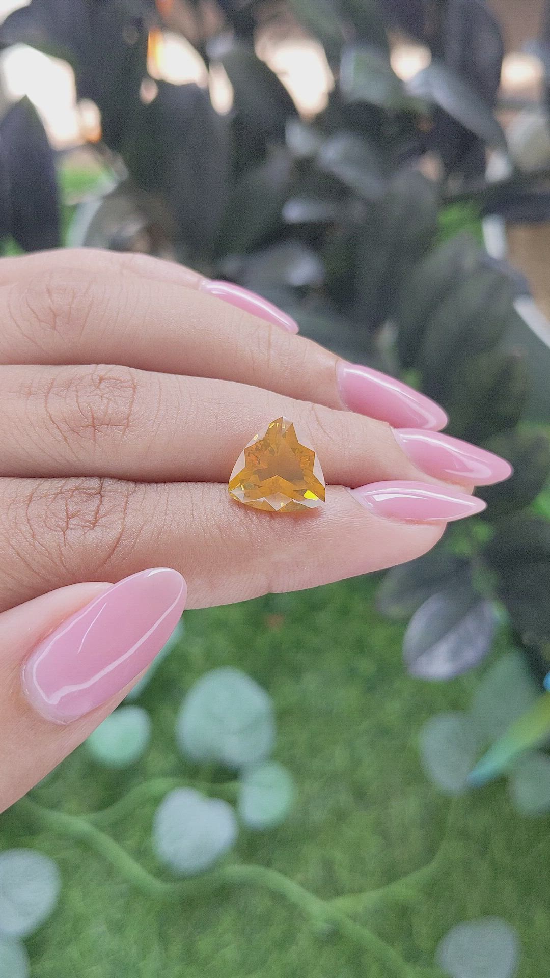 3.36 Ct. Orange Fire Opal from Mexico Size Video