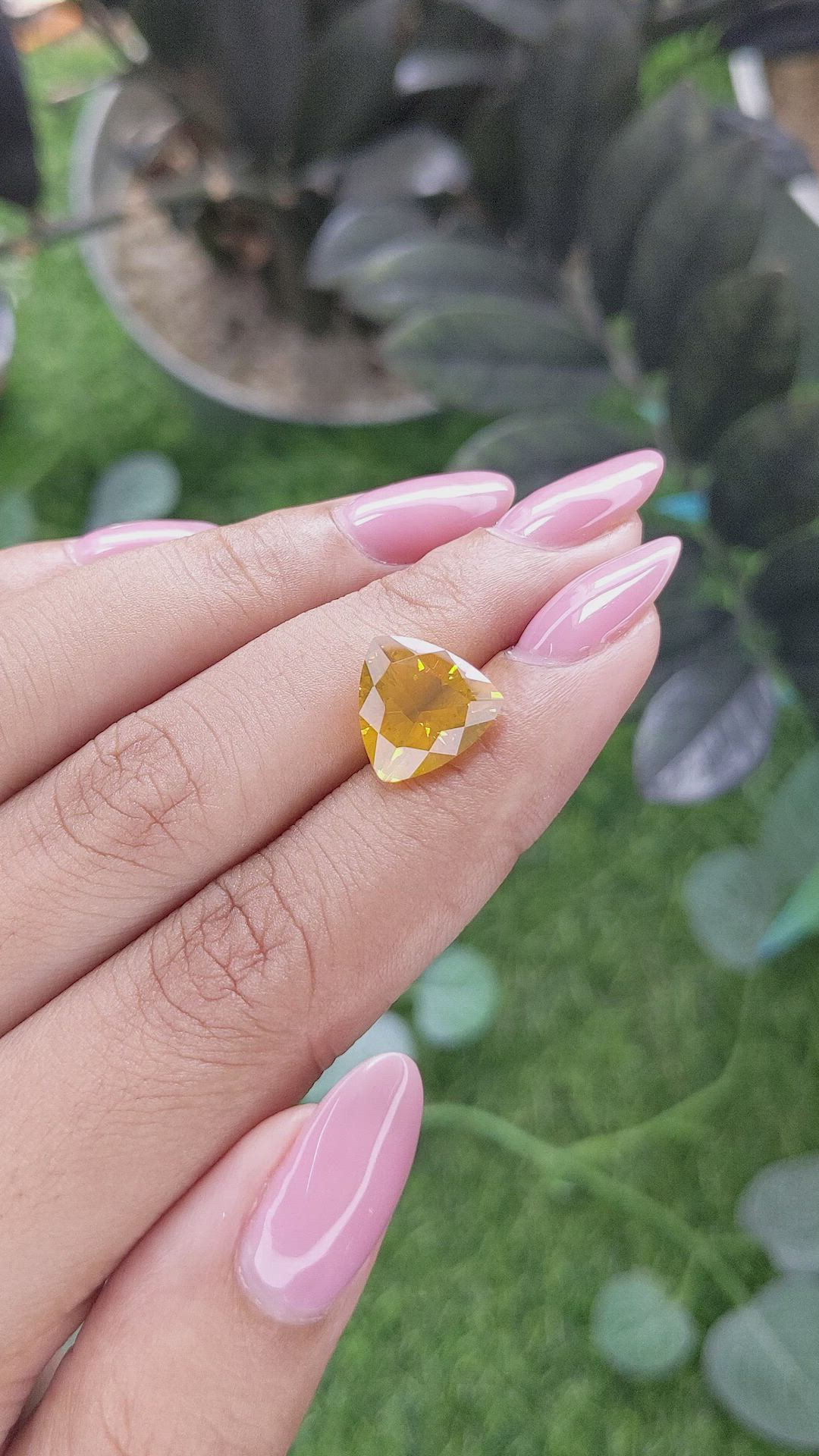 3.36 Ct. Orange Fire Opal from Mexico Size Video