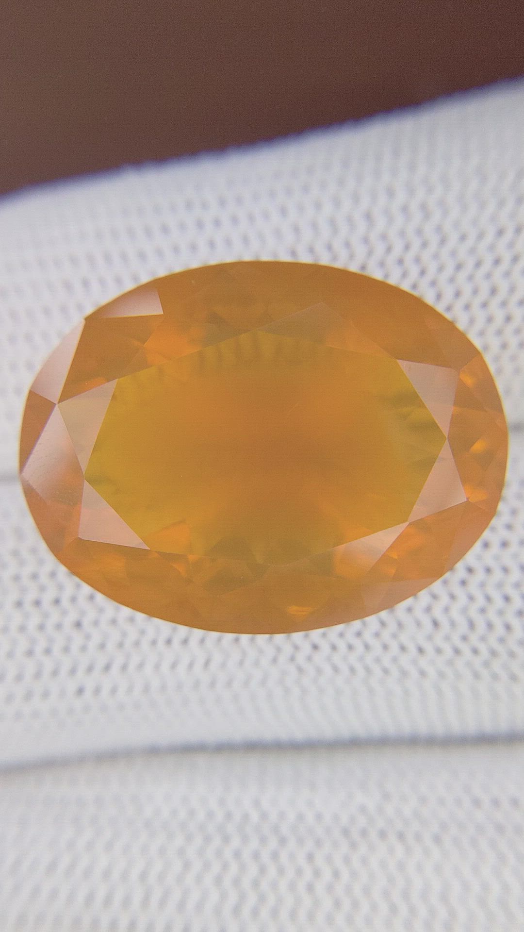 24.01 Ct. Orange Fire Opal from Mexico Size Video