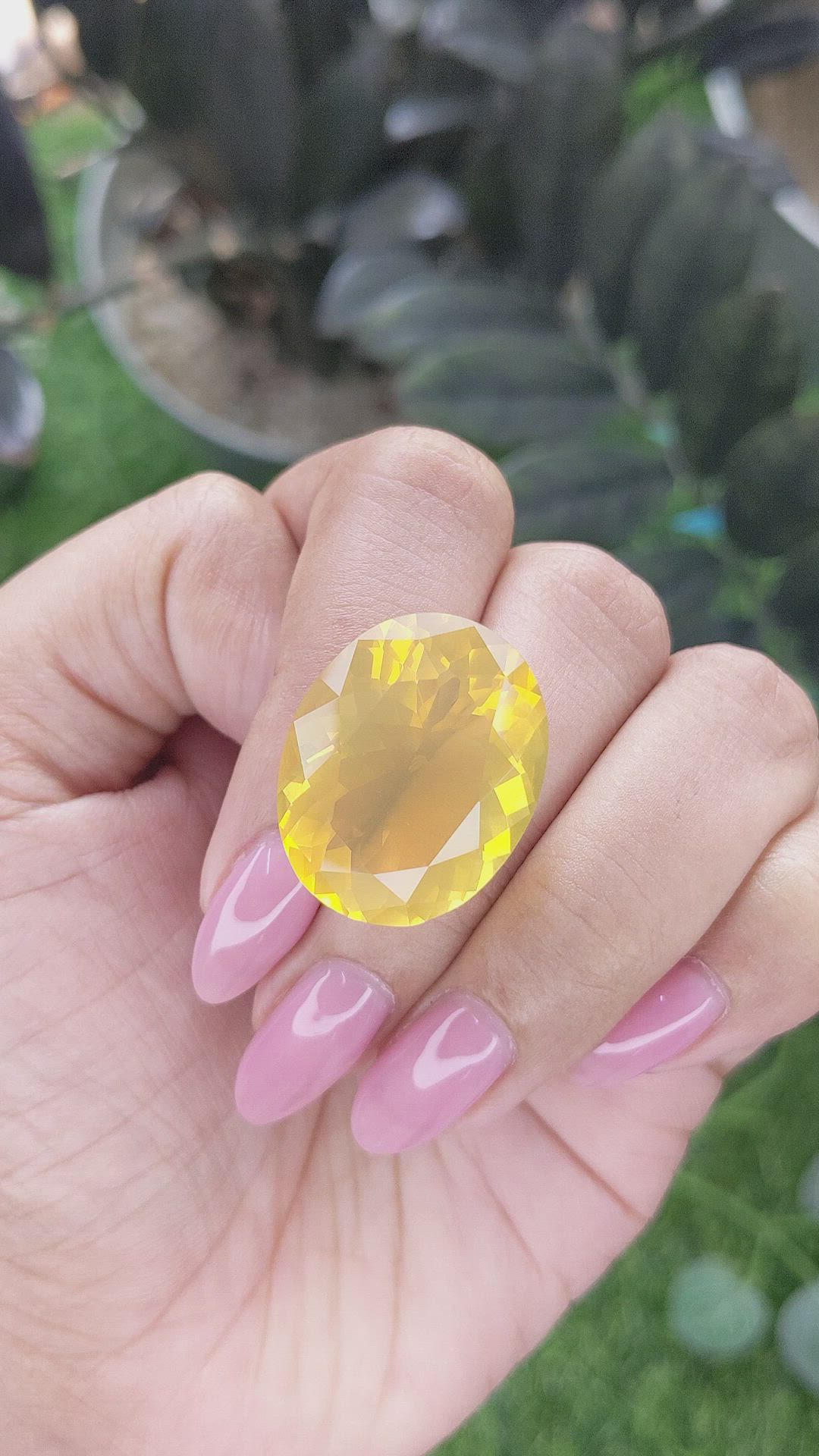 25.78 Ct. Orange Fire Opal from Mexico Size Video